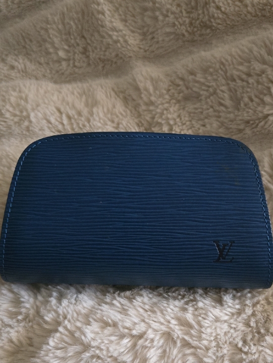 Louis Vuitton Handbags - Louis Vuitton Blue Epi Leather Zip Around Cosmetic Case
